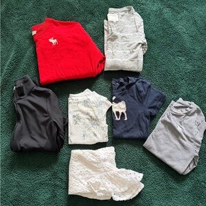 Girls lot 7 tops- Abercrombie and Zara kids